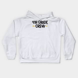 4th Grade Crew Funny Kids Back to School Kids Hoodie